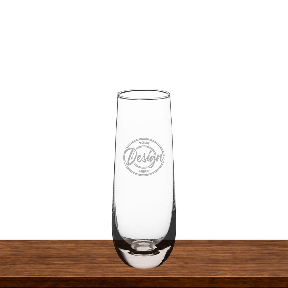 Stemless Champagne Flute – 10 oz | Custom Etched