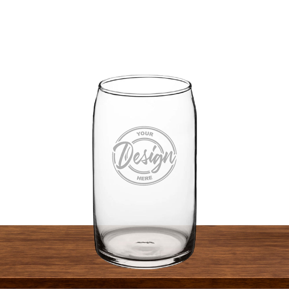Beer Can Glass – 16 oz | Custom Etched