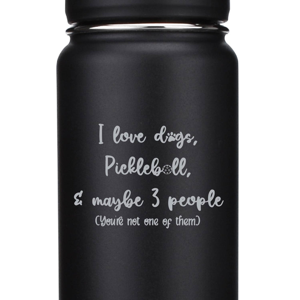 Pickleball- I Love Dogs & Pickleball | 24 oz Water Bottle